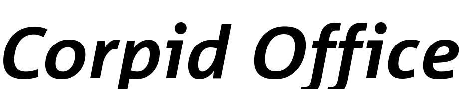 Corpid Office Bold Italic Schrift Herunterladen Kostenlos